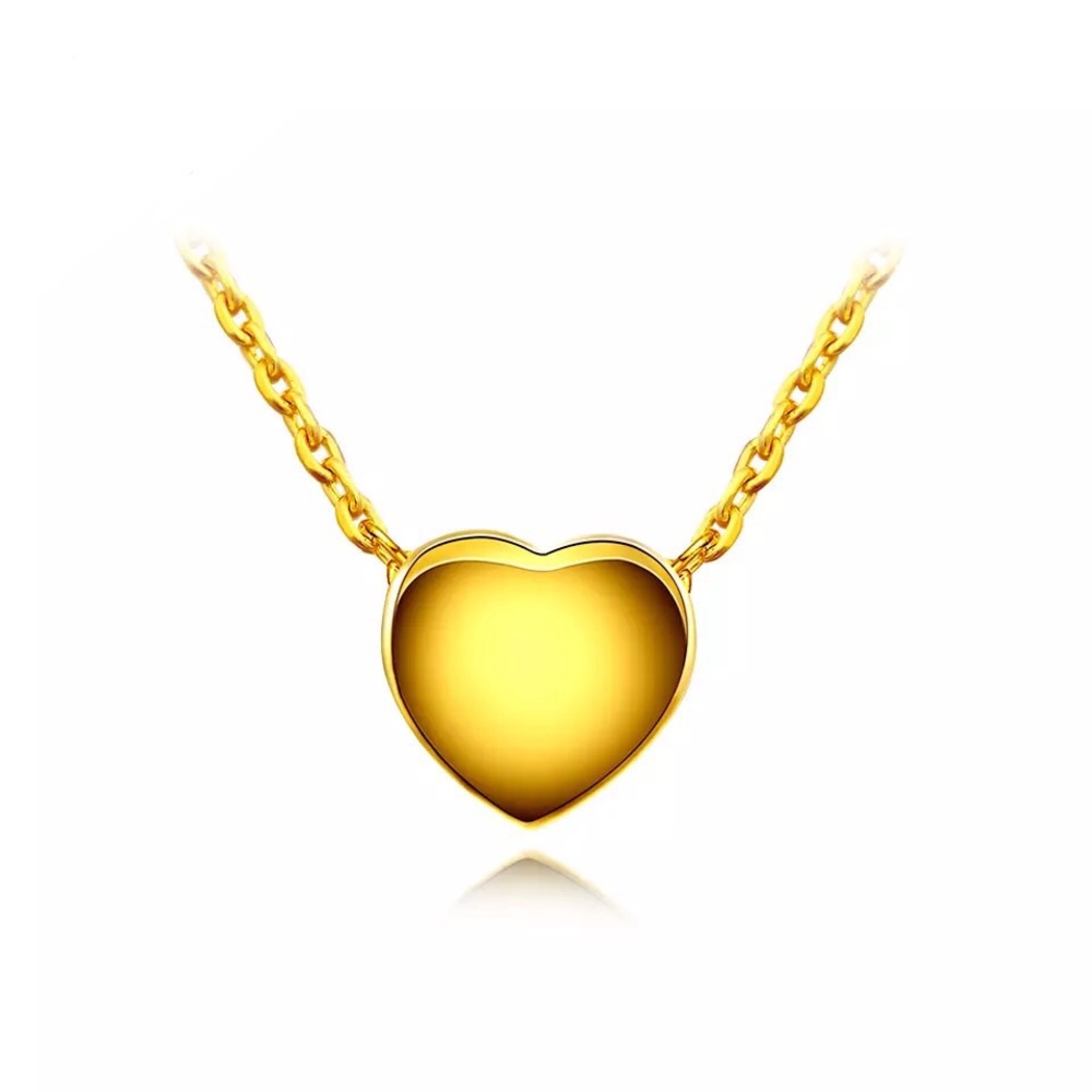 Stainless steel heart shape necklace